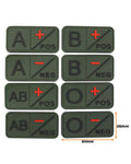Tactical blood group patch - Olive green