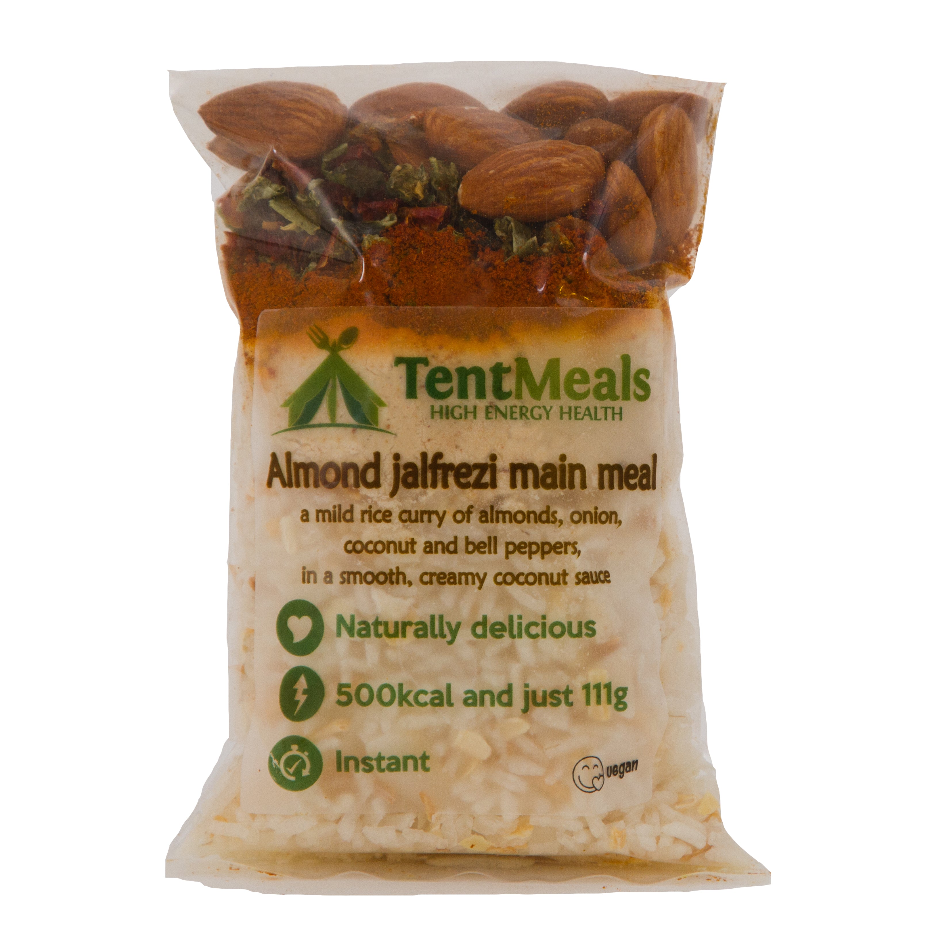 TentMeals Almond Jalfrezi main meal - 500kcal