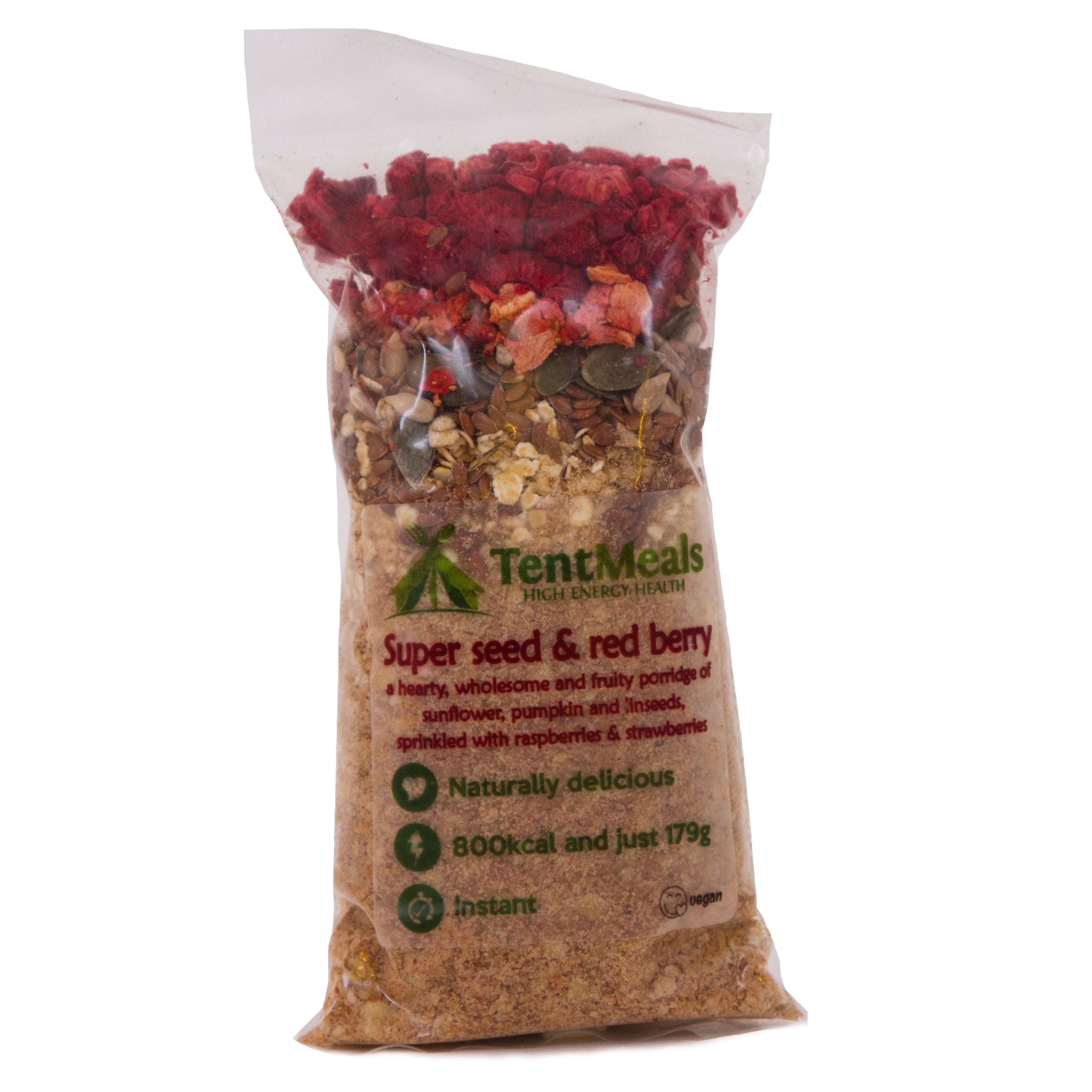 TentMeals Super Seed & Red Berry breakfast - 800kcal