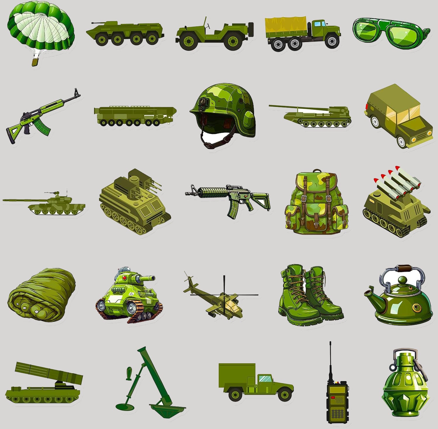 Sticker Set- Army
