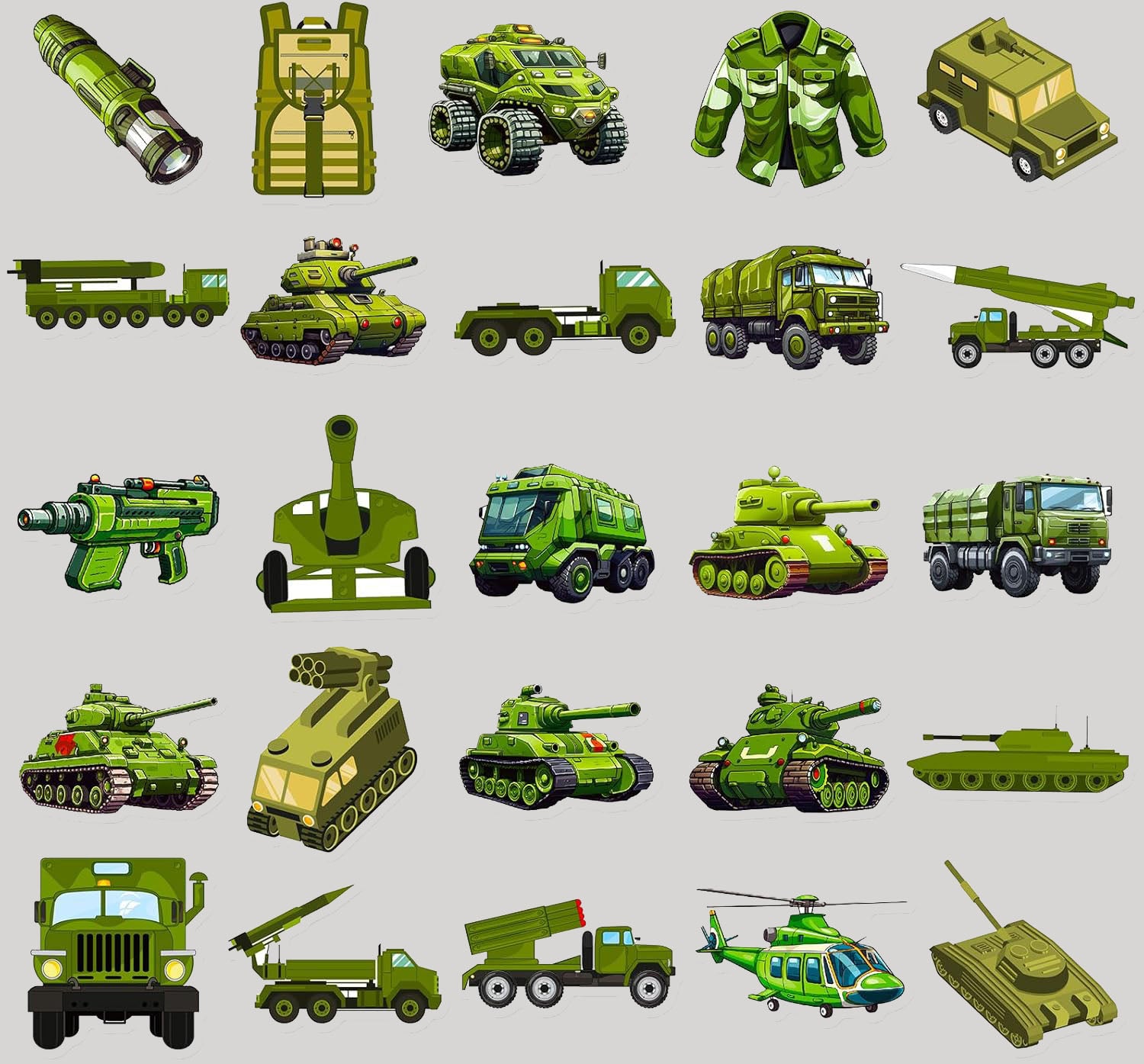 Sticker Set- Army