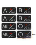 Tactical Blood Group Patch - Black