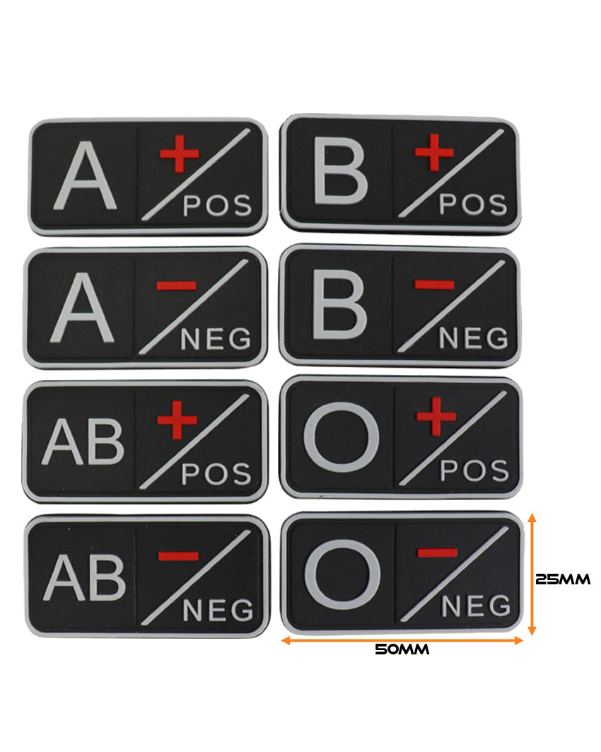 Tactical Blood Group Patch - Black