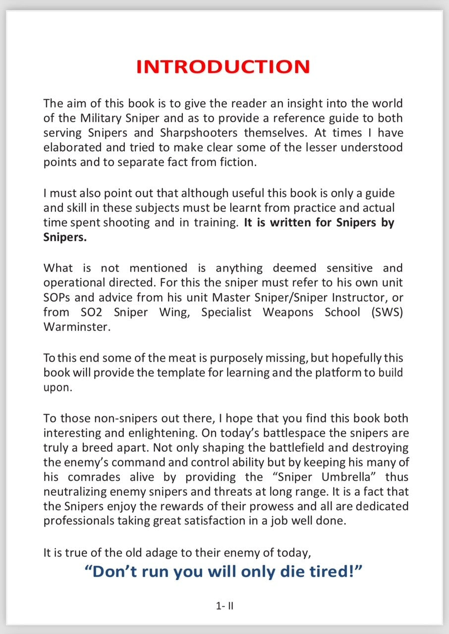 Sniper Pocket Book - 4th Edition