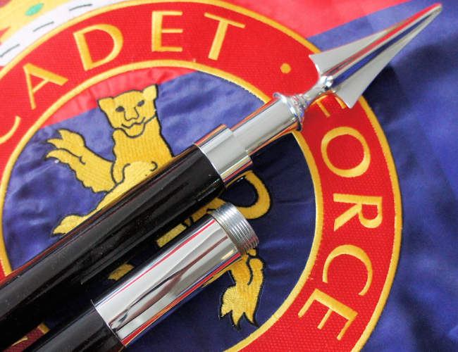 Black and Chrome Flagpole