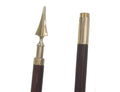 Flagpole in rosewood and brass fittings