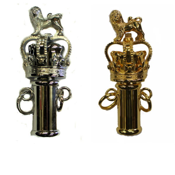 Flagpole in rosewood and brass fittings