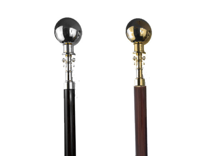 Flagpole in rosewood and brass fittings