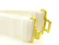 White courlene parade belt